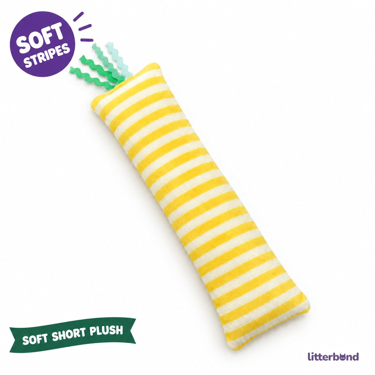 Sunny Stripe Ribbon Pillow