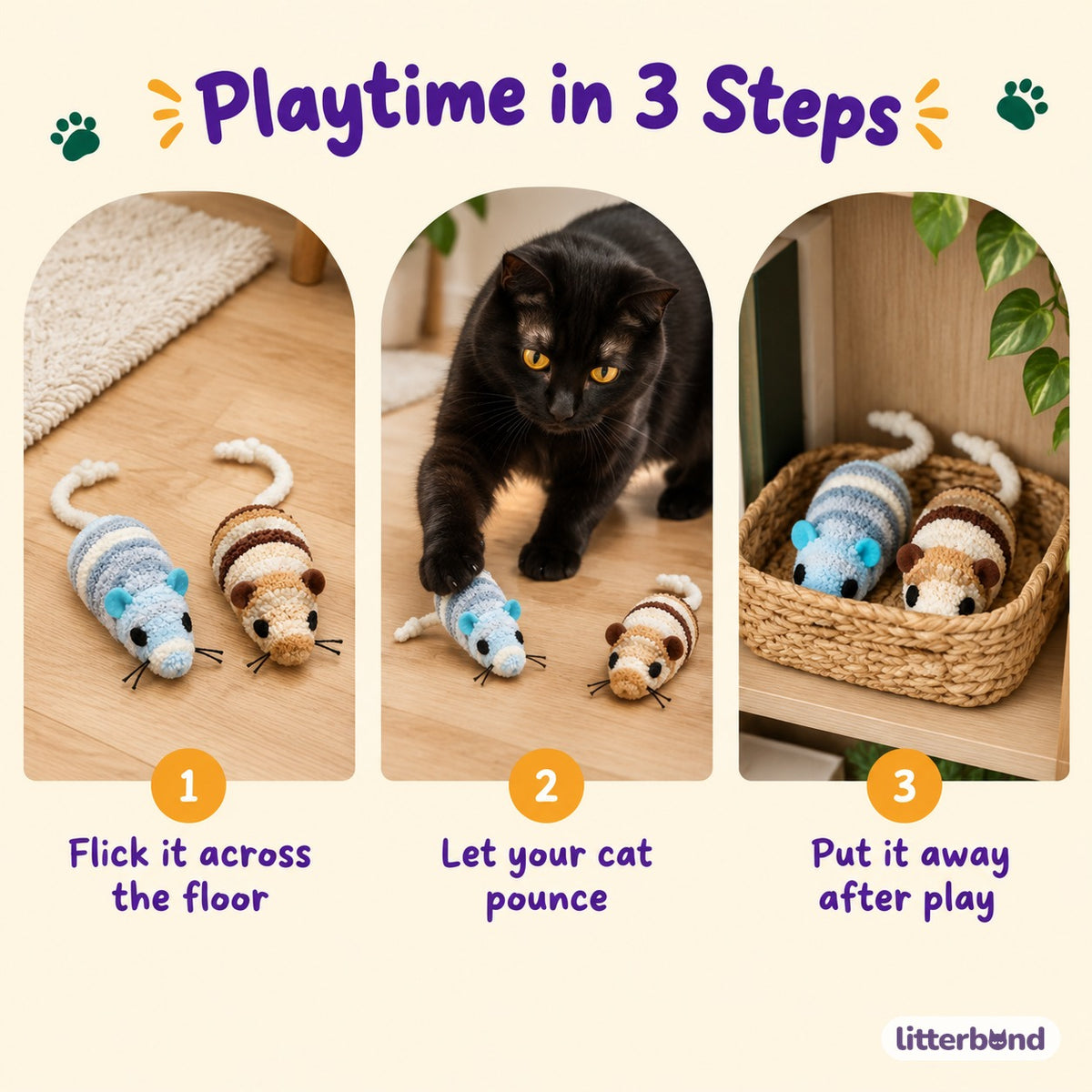 Blue and Tan Mouse Pair - how to play
