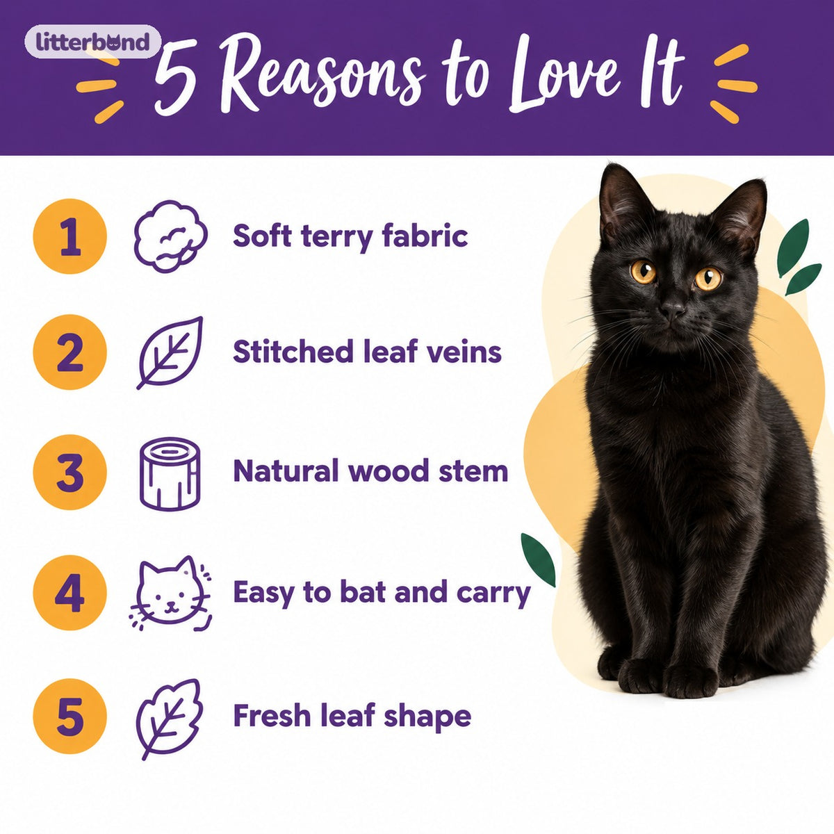 Terry Leaf with Wood Stem - 5 reasons to love it