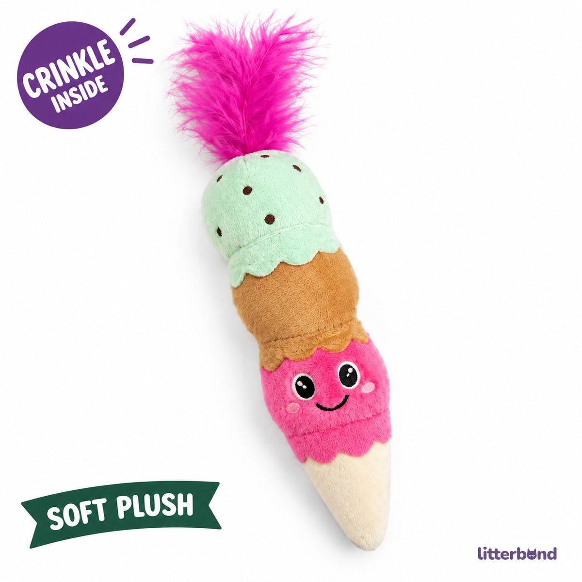 Triple Scoop Feather Cone