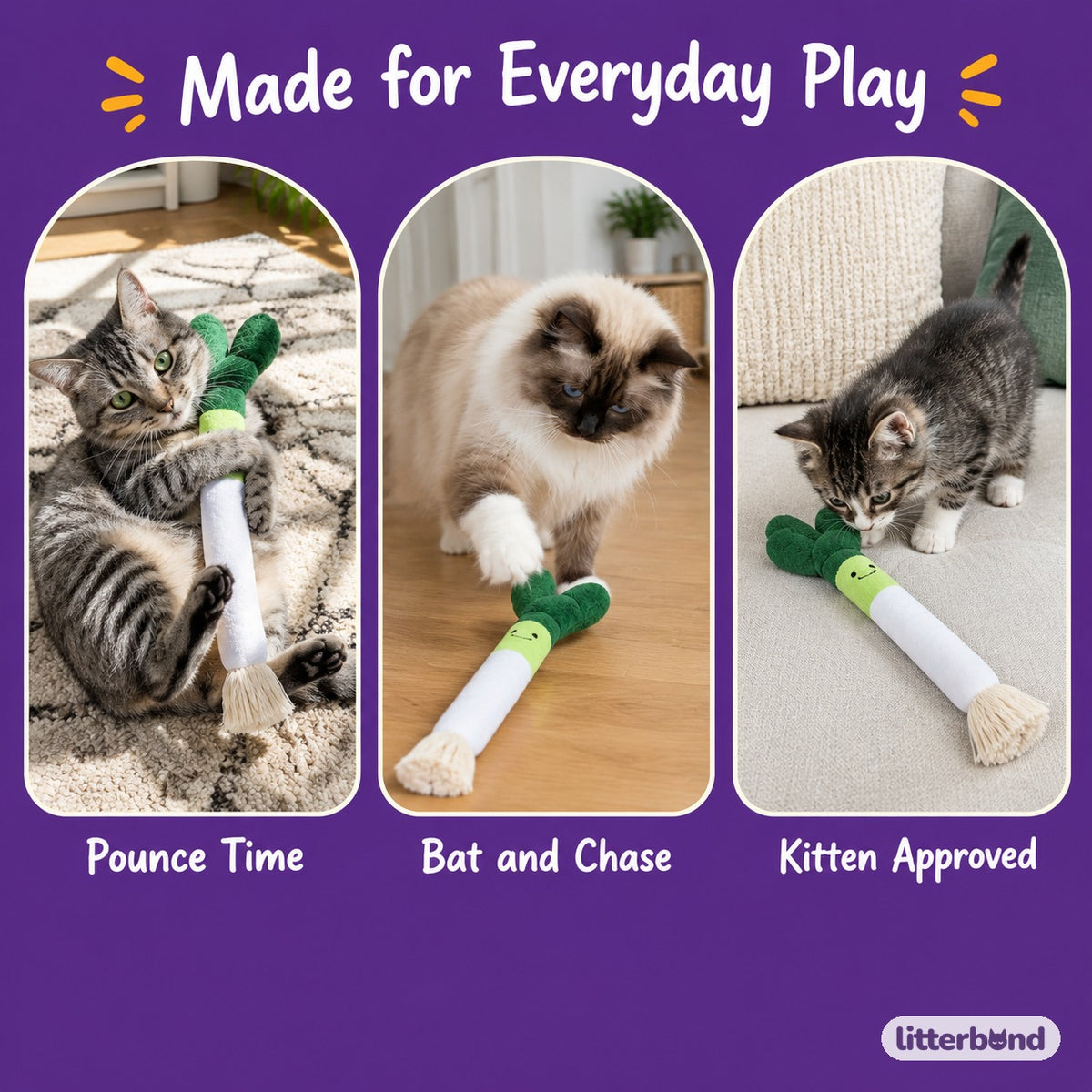 Scallion Plush Kicker - playtime at home