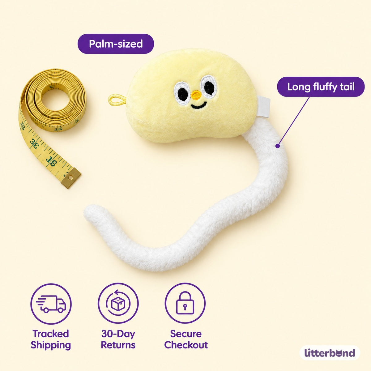 Long-Tail Bean Plushies - size and details