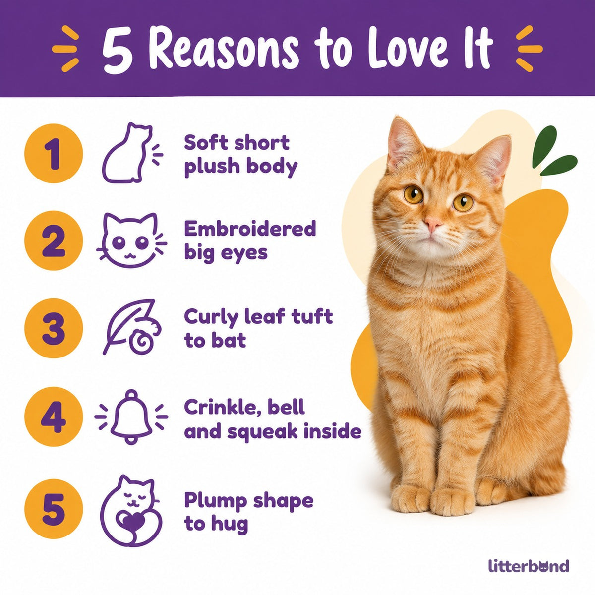 Squeaky Crinkle Bamboo Plush - 5 reasons to love it