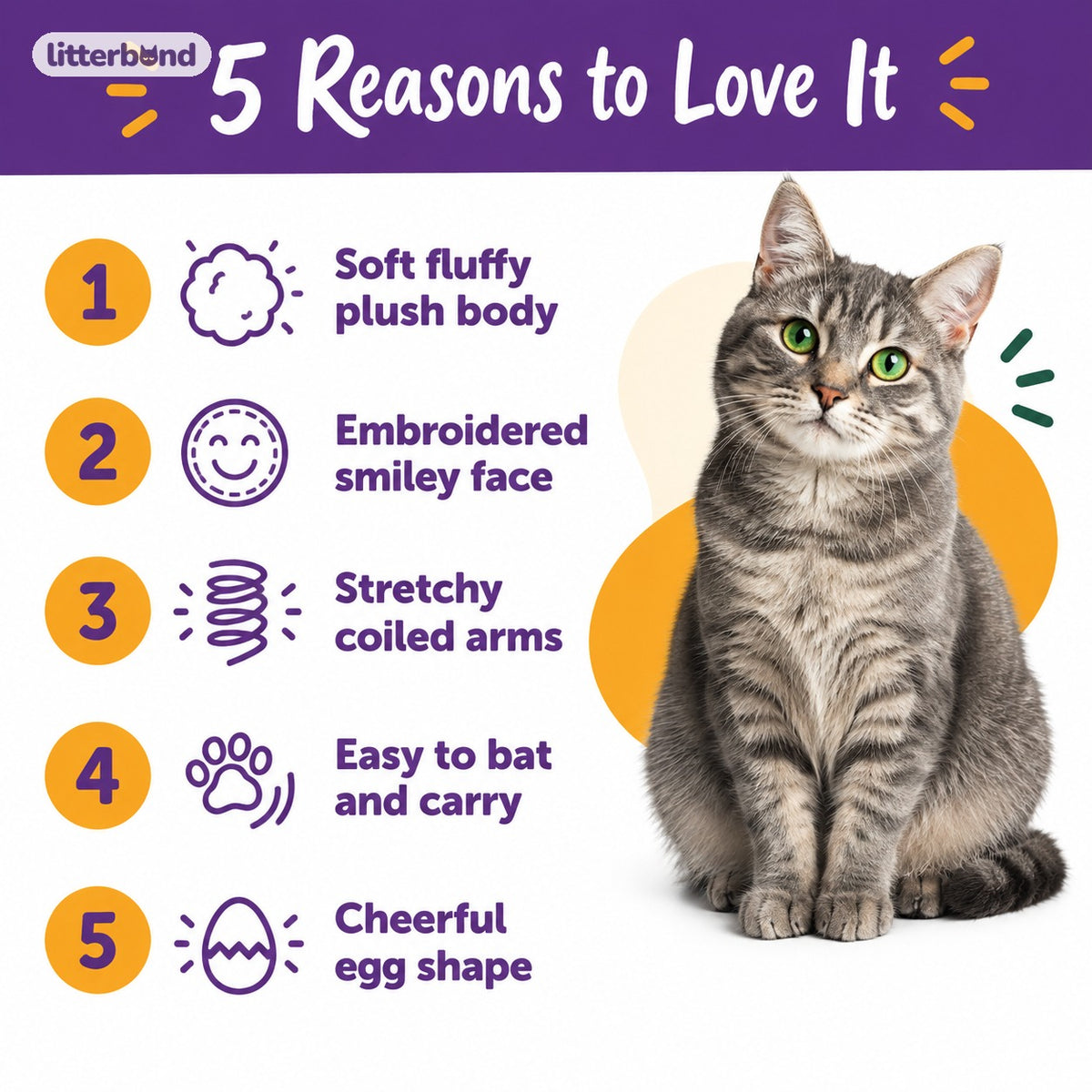 Stretchy-Arm Egg Plush - 5 reasons to love it
