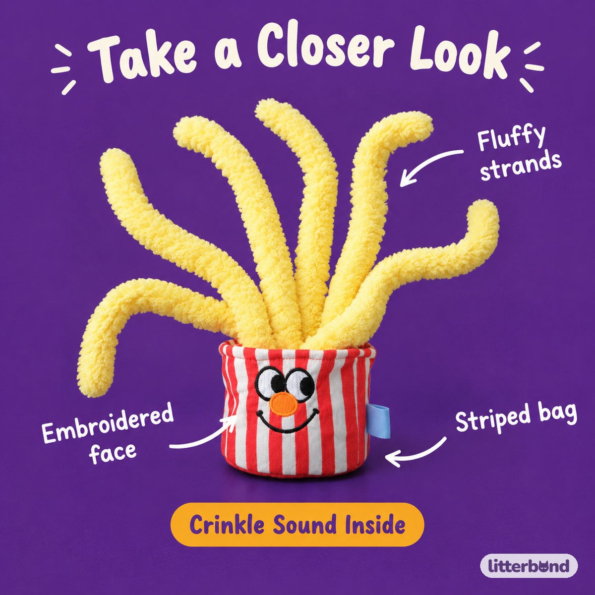Long-Strand Fries Kicker - close-up details