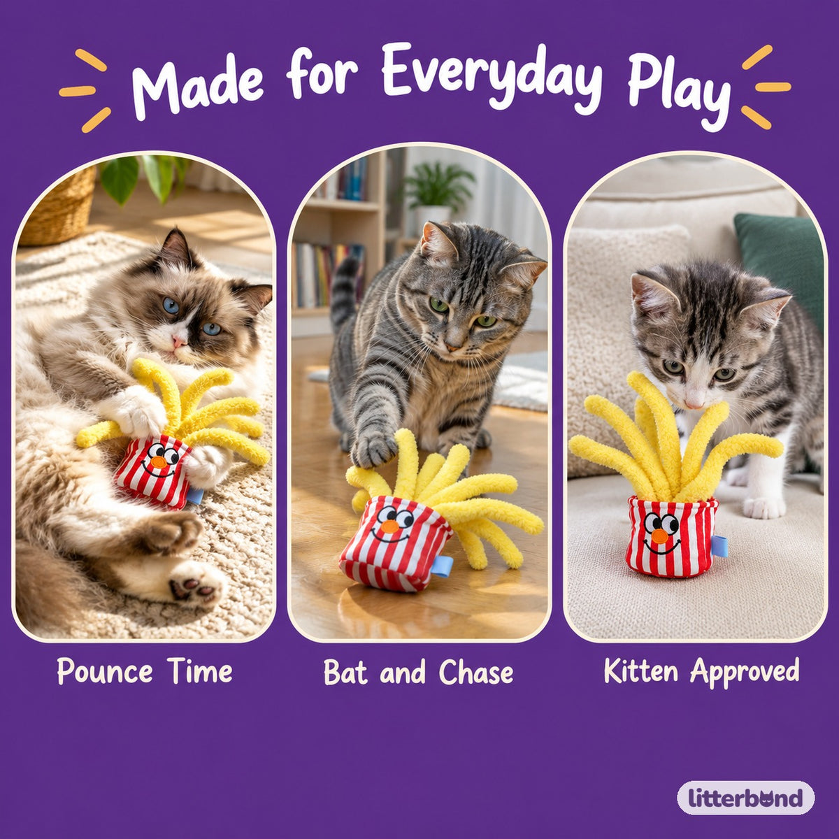 Long-Strand Fries Kicker - playtime at home
