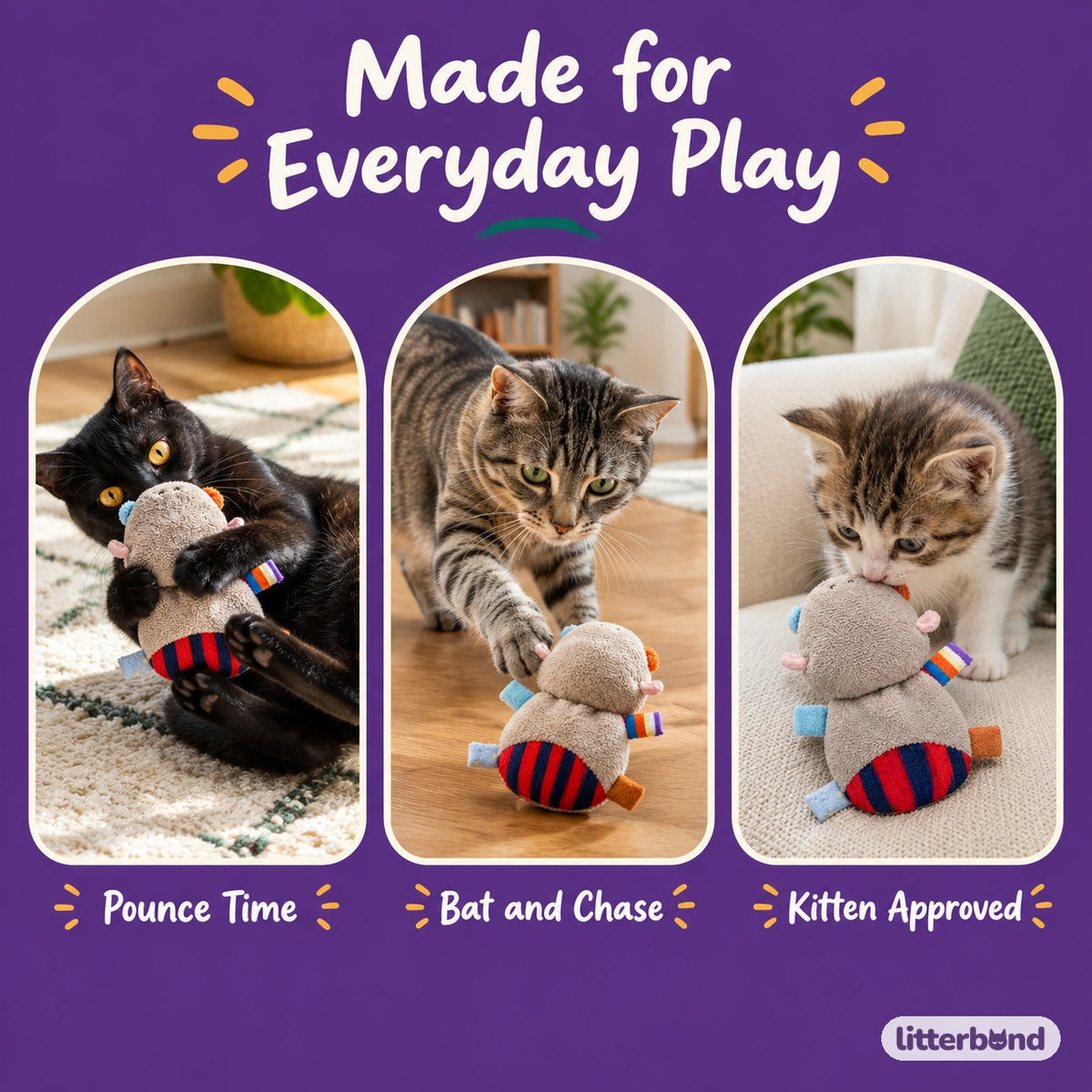 Fleece Tab Hippo Plushies - playtime at home
