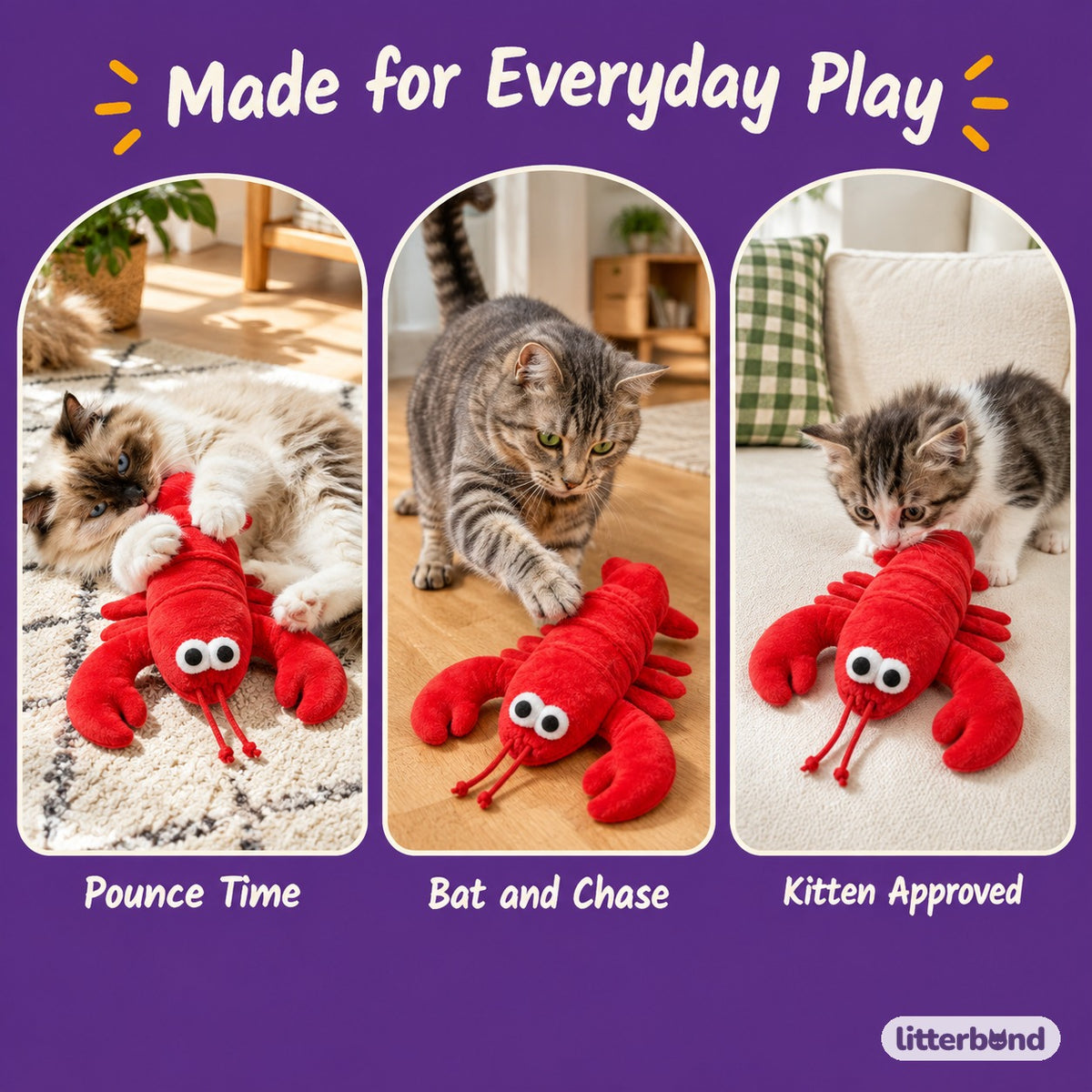 Red Claw Lobster Kicker - playtime at home
