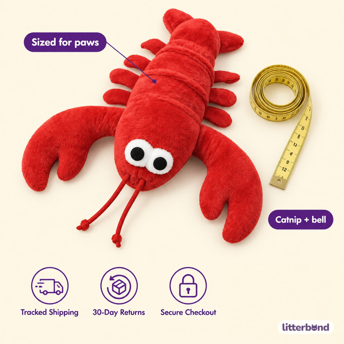 Red Claw Lobster Kicker - size and details