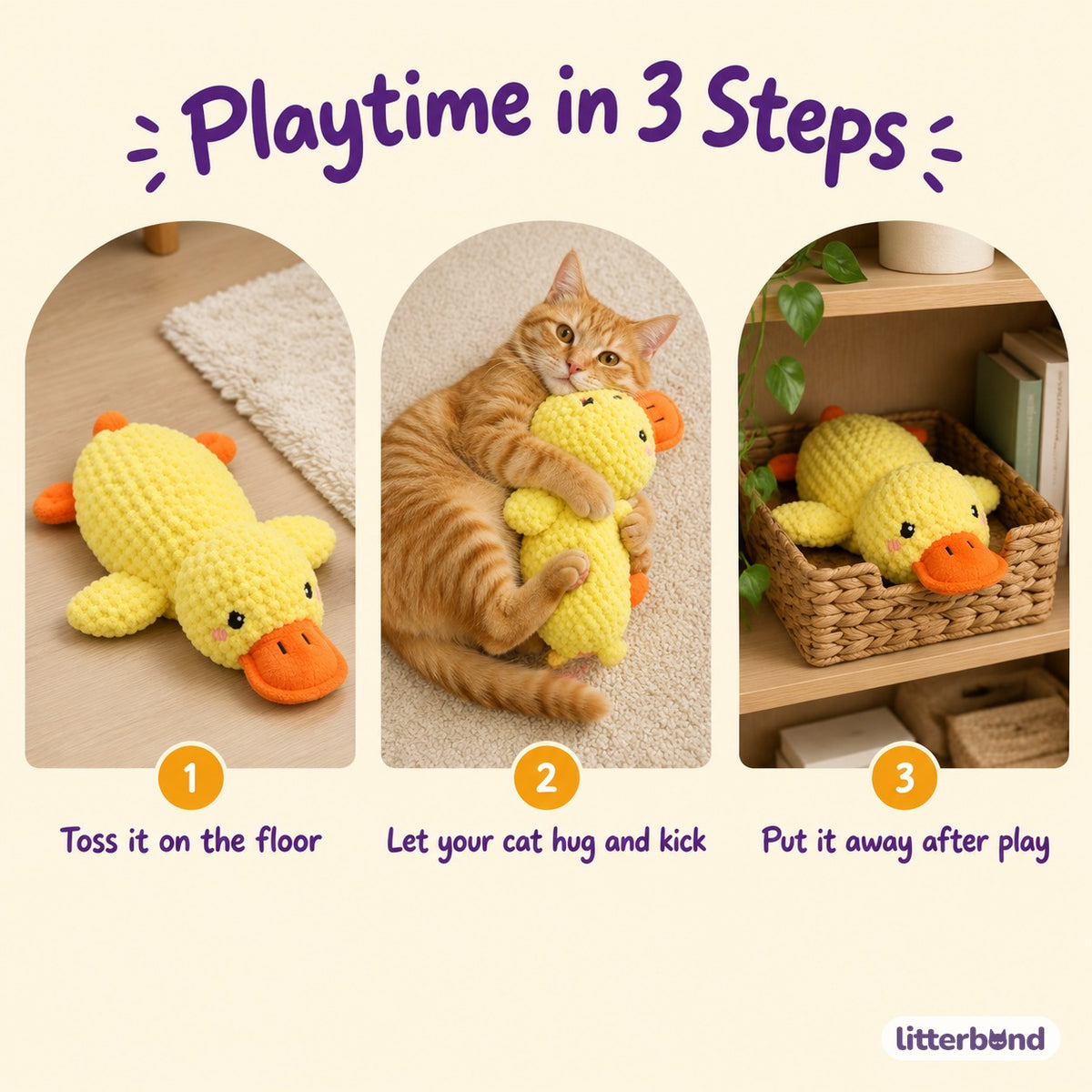 Popcorn Chenille Duck Kicker - how to play