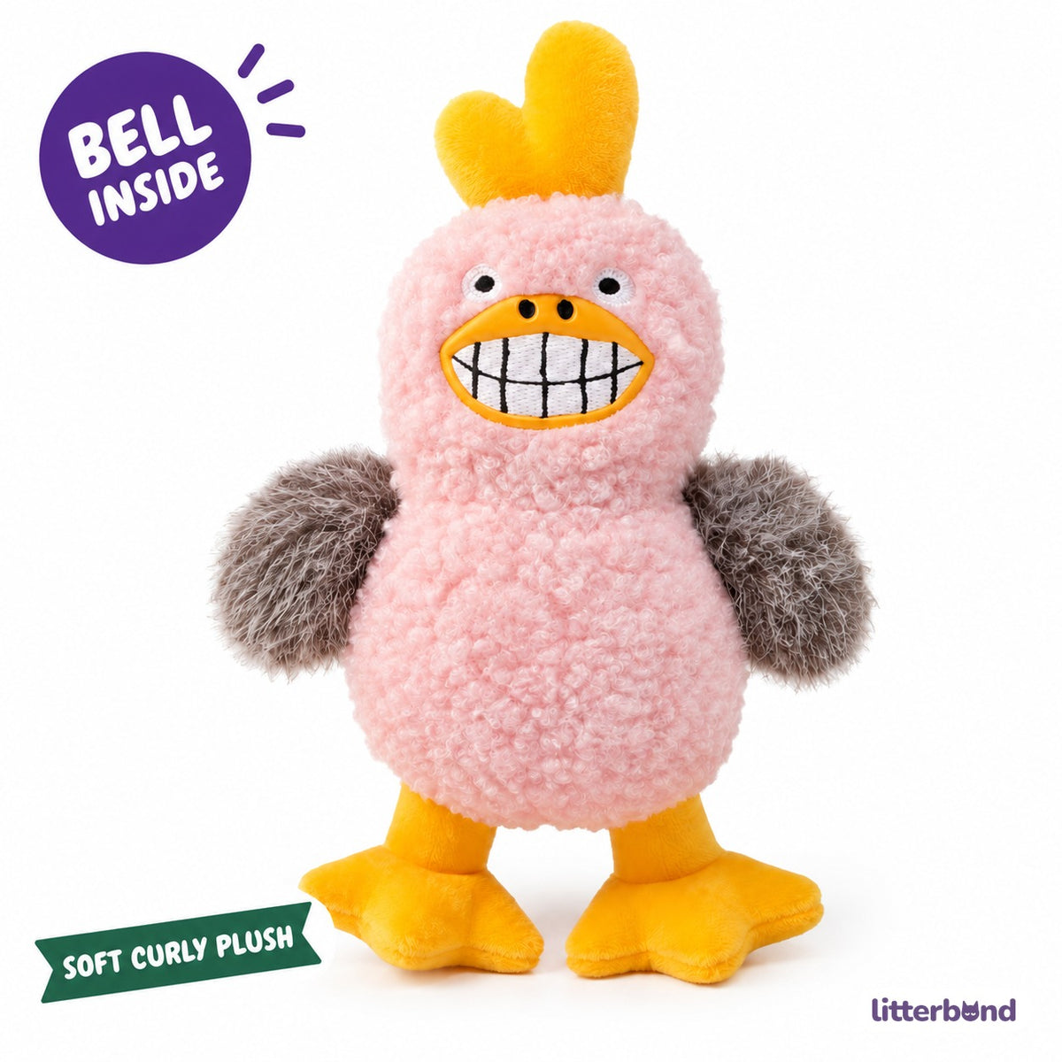 Curly Pink Grin Duck
