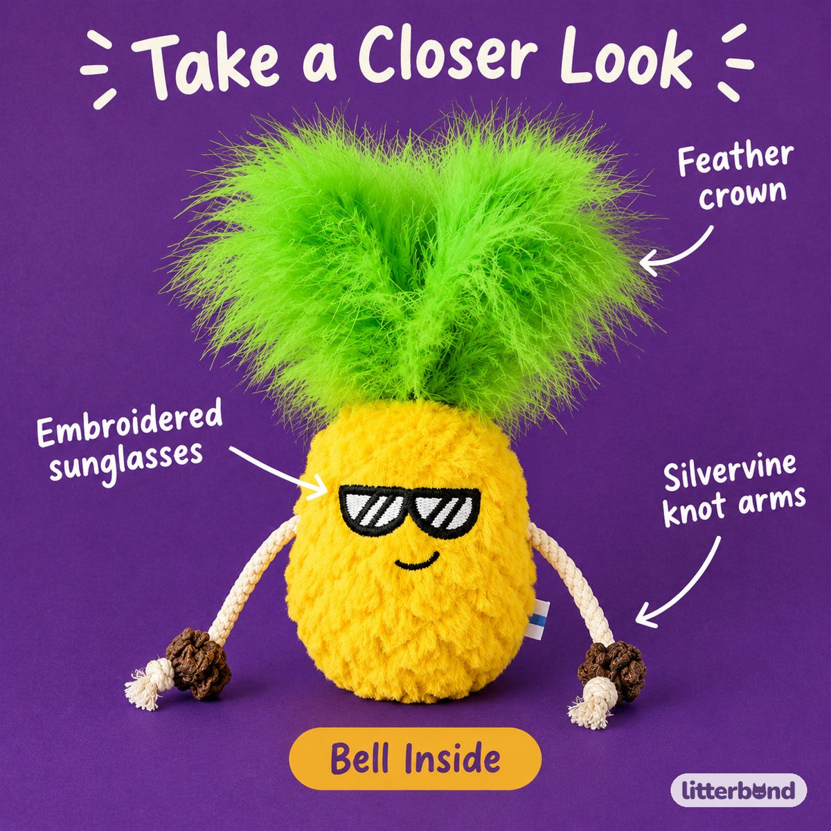 Shades Pineapple Pal - close-up details
