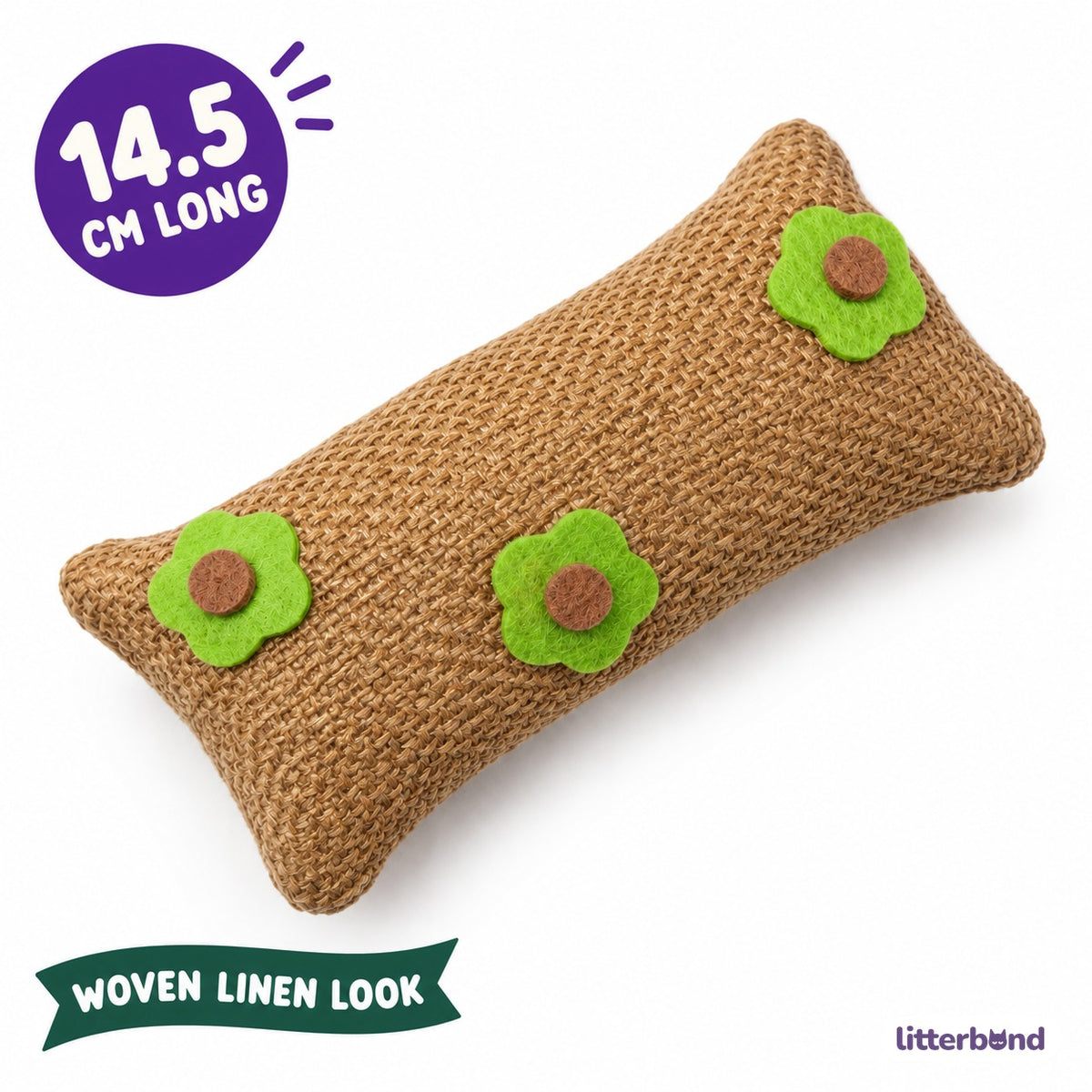 Felt Blossom Linen Pillow