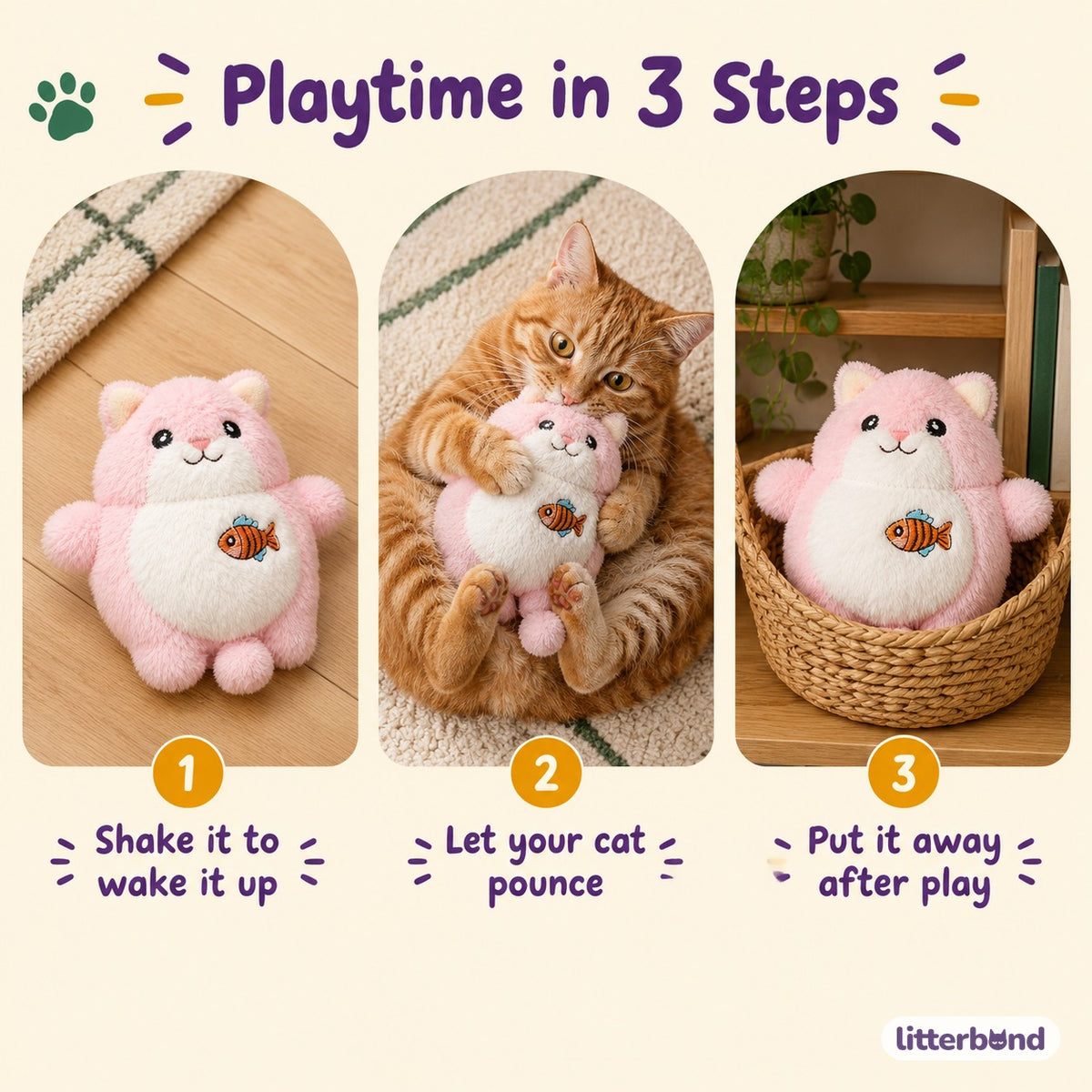 Pastel Fish-Tummy Pals - how to play