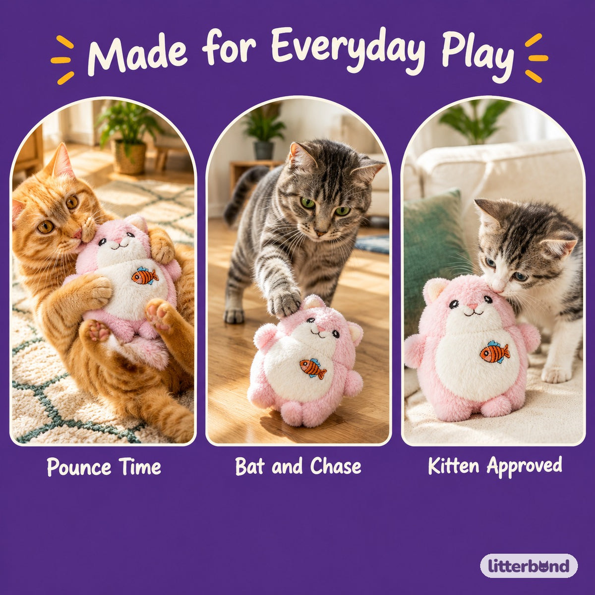 Pastel Fish-Tummy Pals - playtime at home