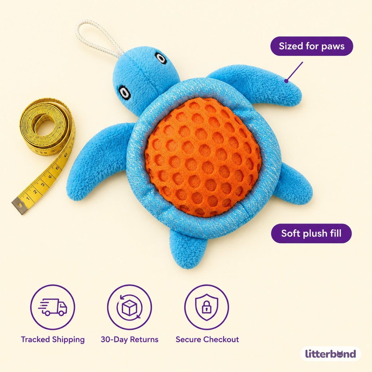 Sparkle Shell Sea Turtle - size and details