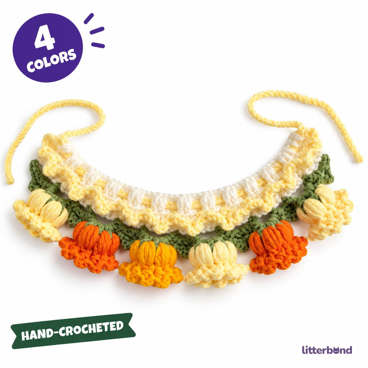 Bellflower Crochet Collar
