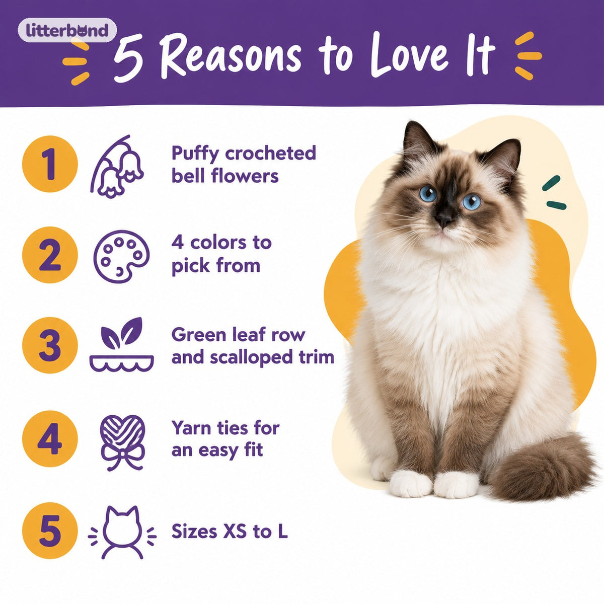 Bellflower Crochet Collar - 5 reasons to love it