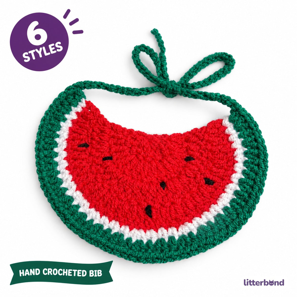 Crochet Applique Bib