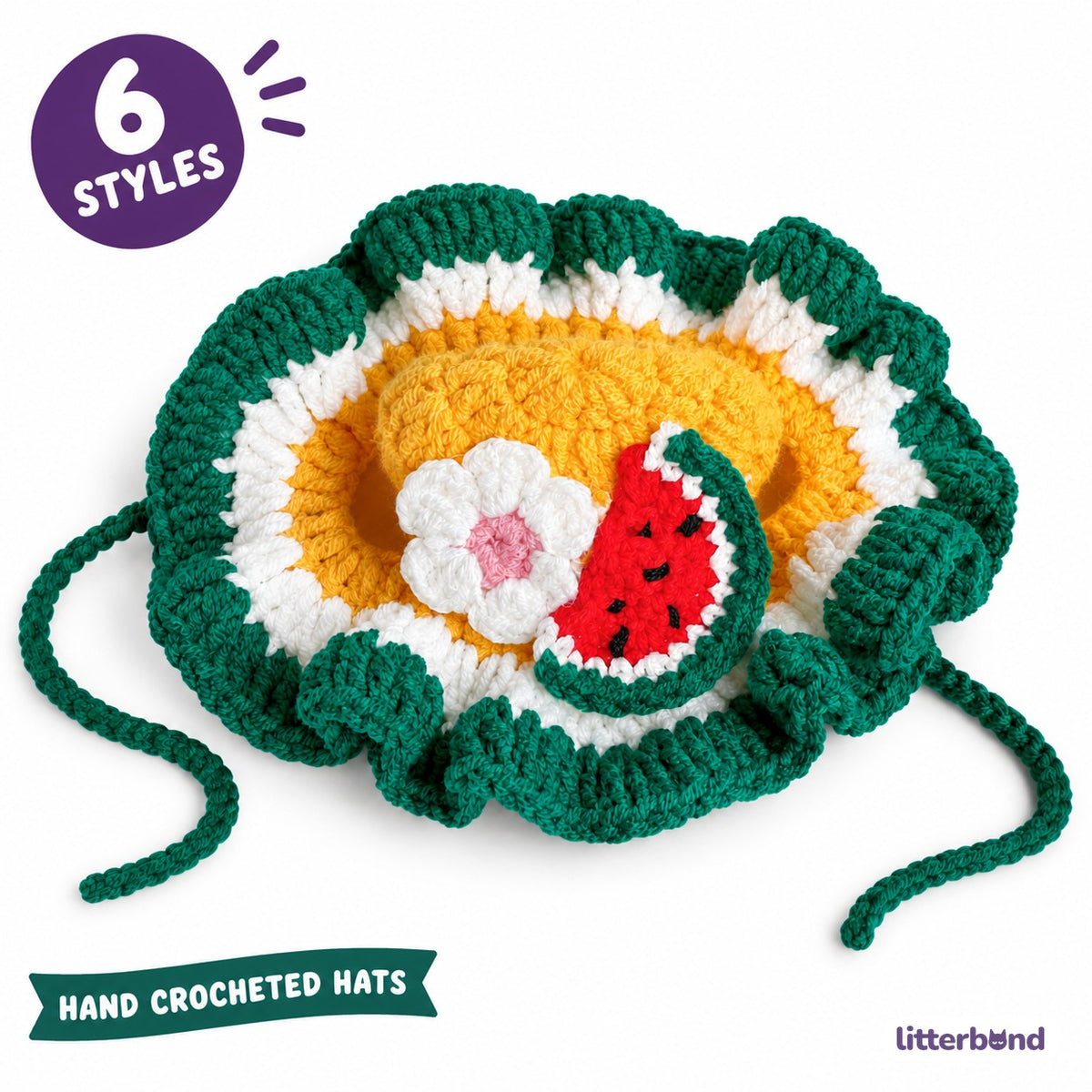 Fruit & Friends Ruffle Hat
