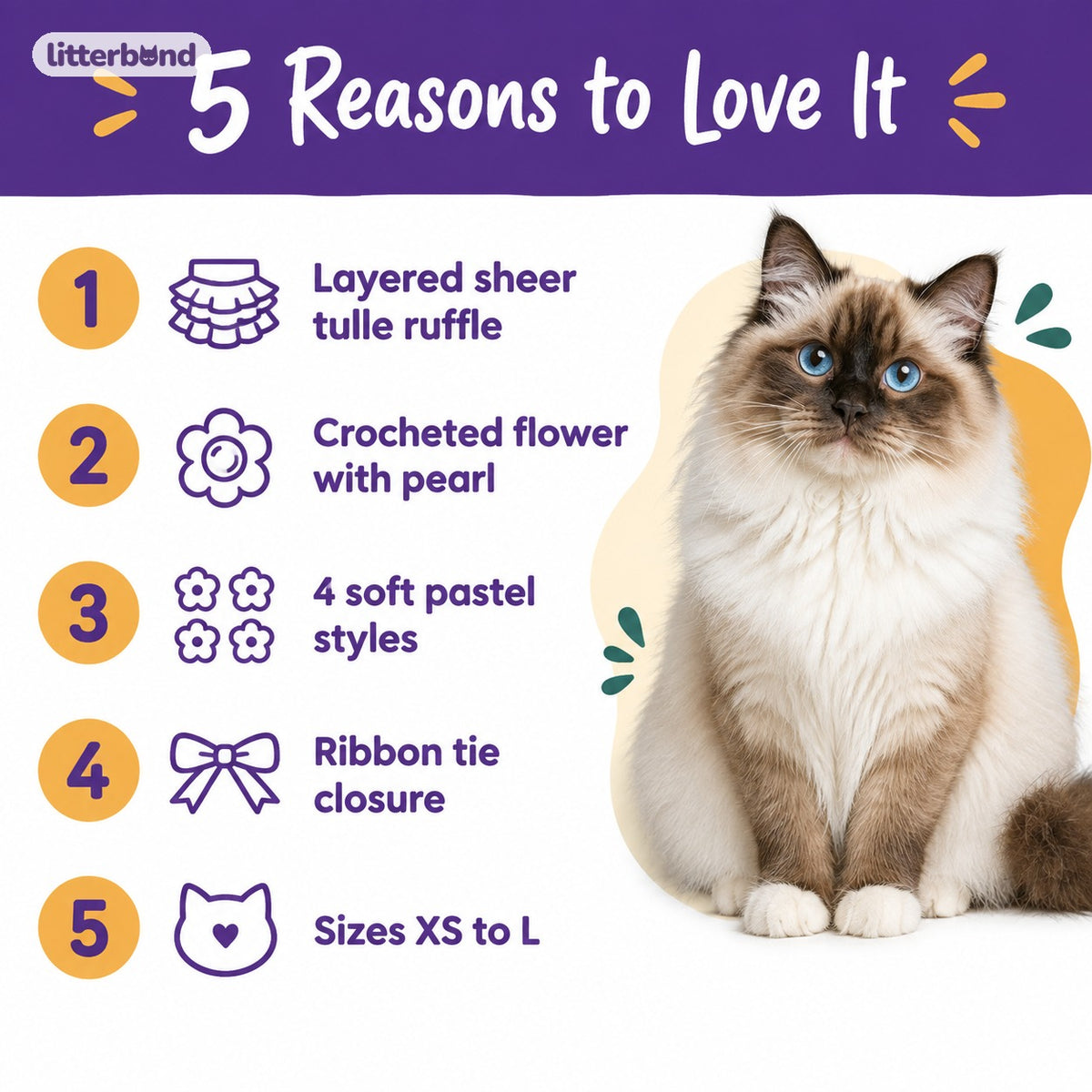 Floral Tulle Ruffle Collar - 5 reasons to love it