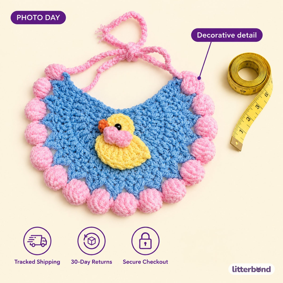 Crochet Hat & Bib Options - size and details