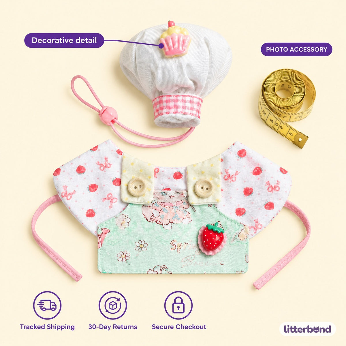 Chef Hat & Bib Options - size and details