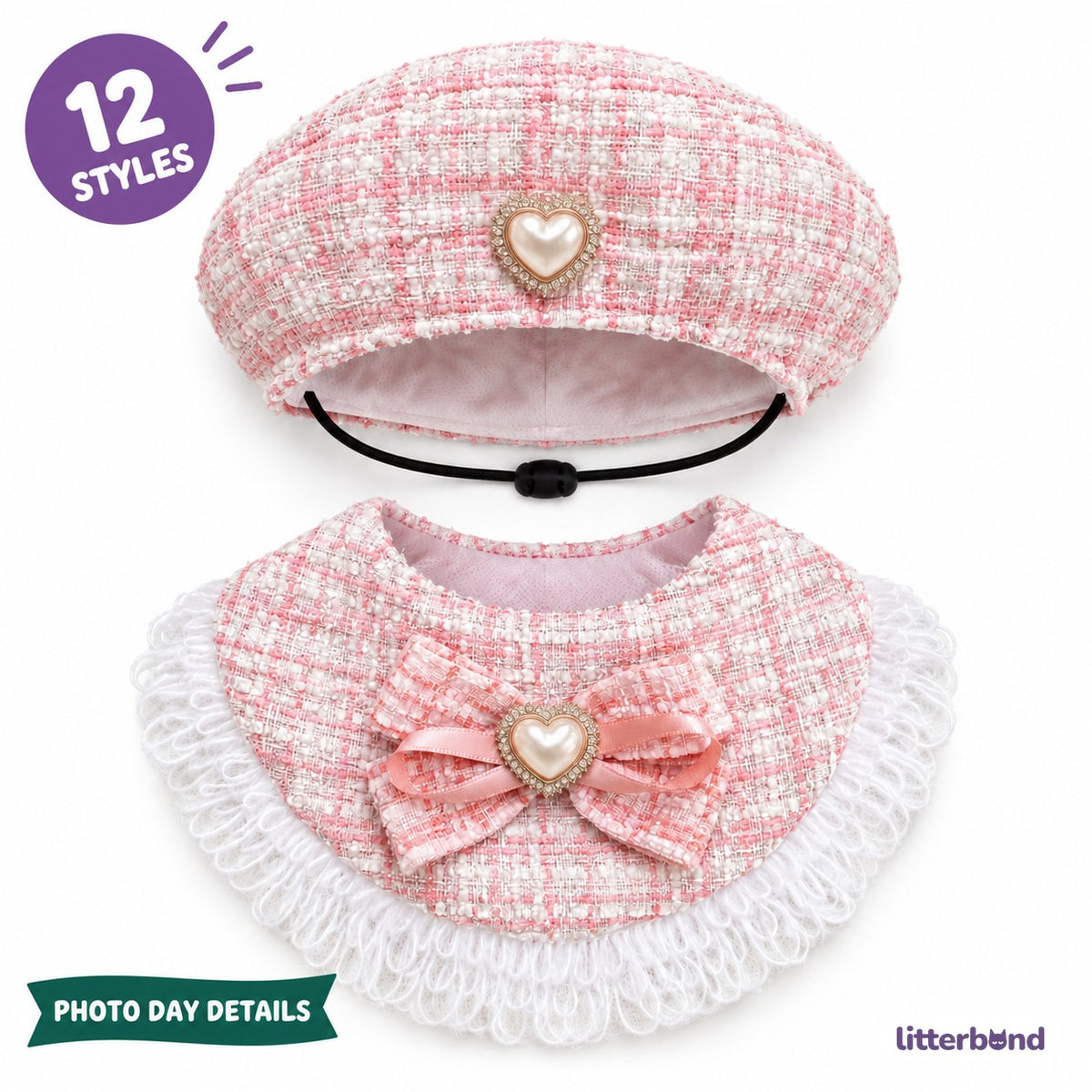 Tweed Fringe Hat & Bib Options