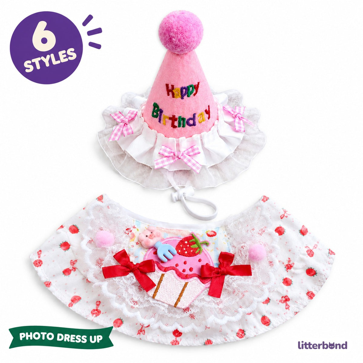 Birthday Hat & Bib Options