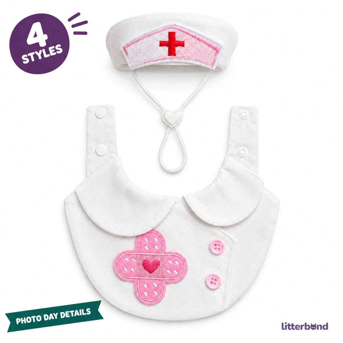 Nurse Costume Bib & Set Options