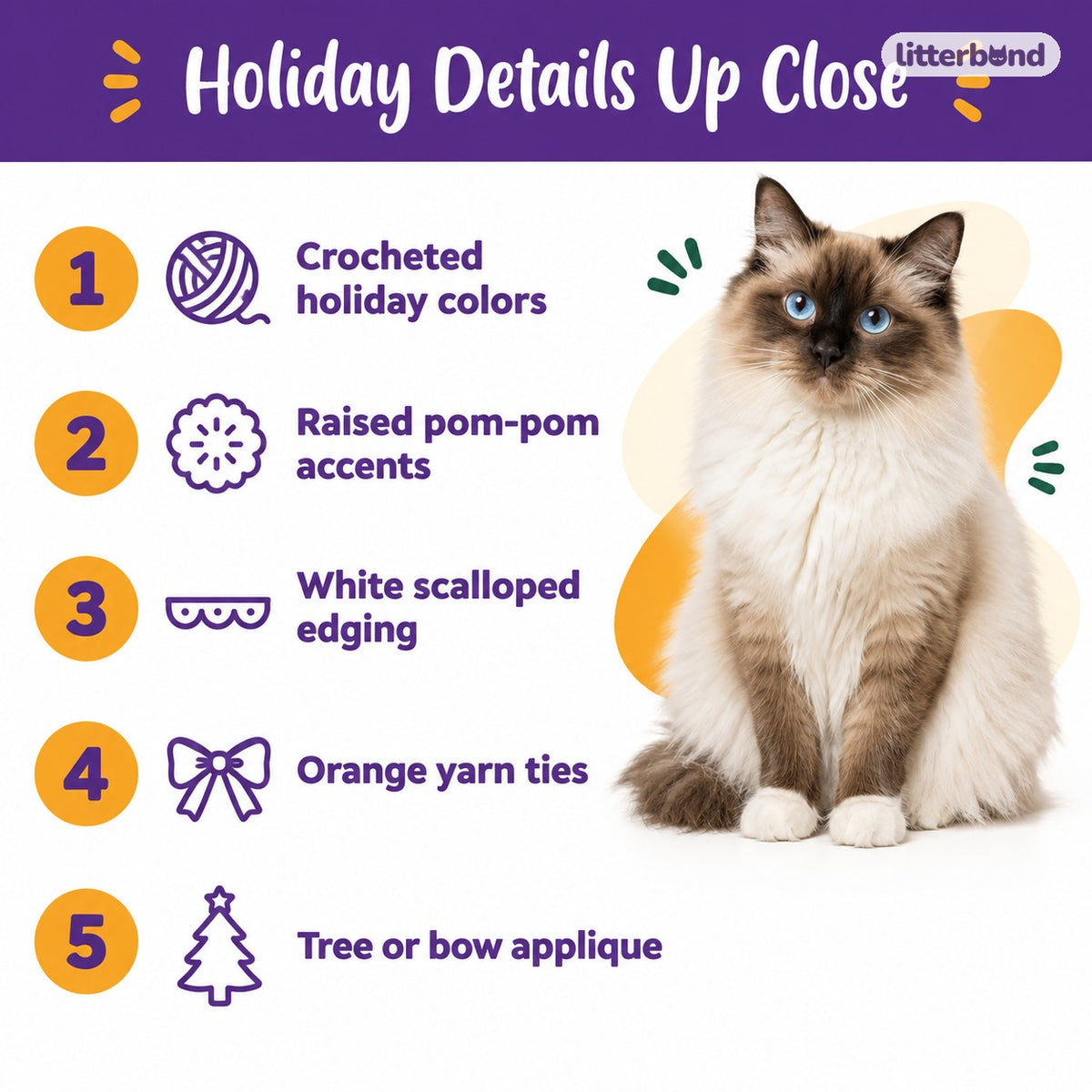 Christmas Pom-Pom Crochet Collar - 5 reasons to love it