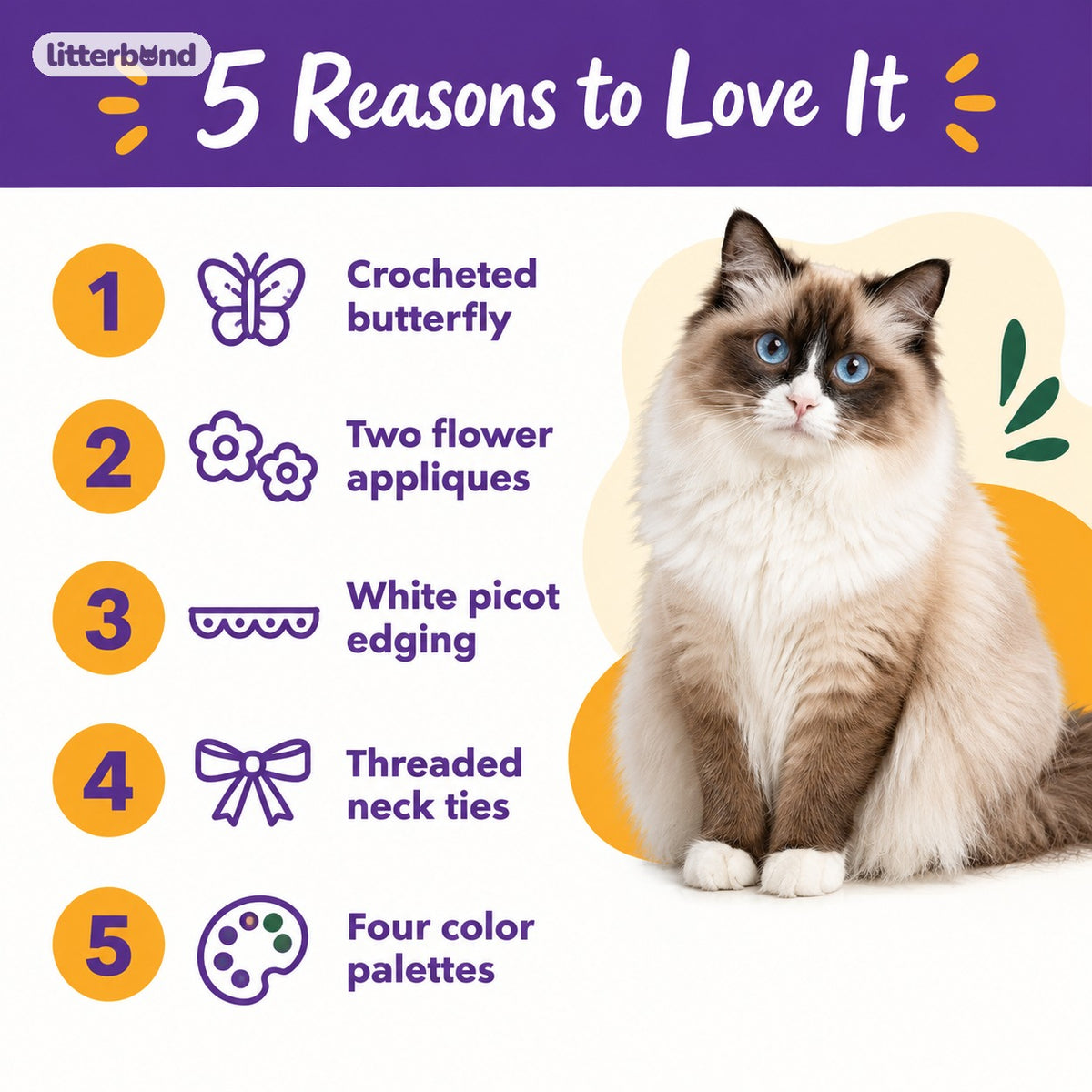 Flower & Butterfly Crochet Collar - 5 reasons to love it