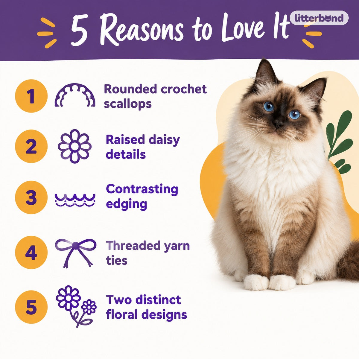 Scalloped Daisy Crochet Collar - 5 reasons to love it