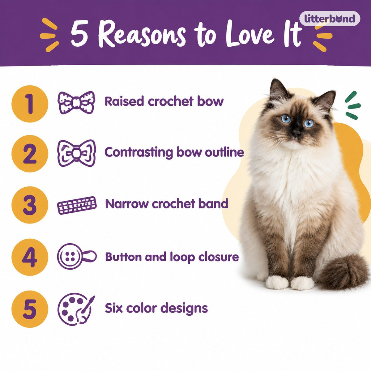 Crochet Bow Button Collar - 5 reasons to love it