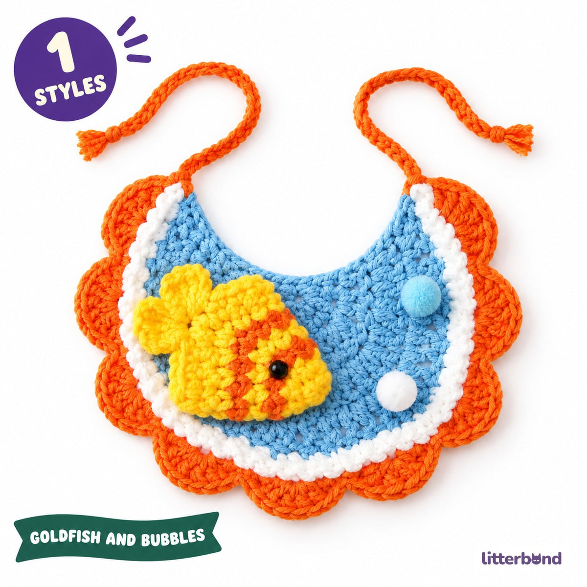 Goldfish Crochet Bib