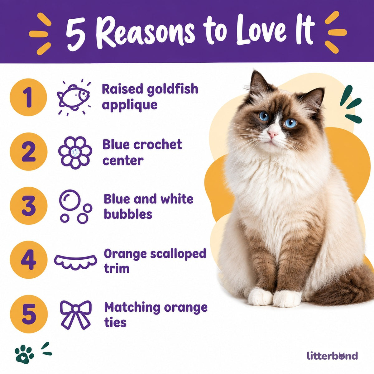 Goldfish Crochet Bib - 5 reasons to love it