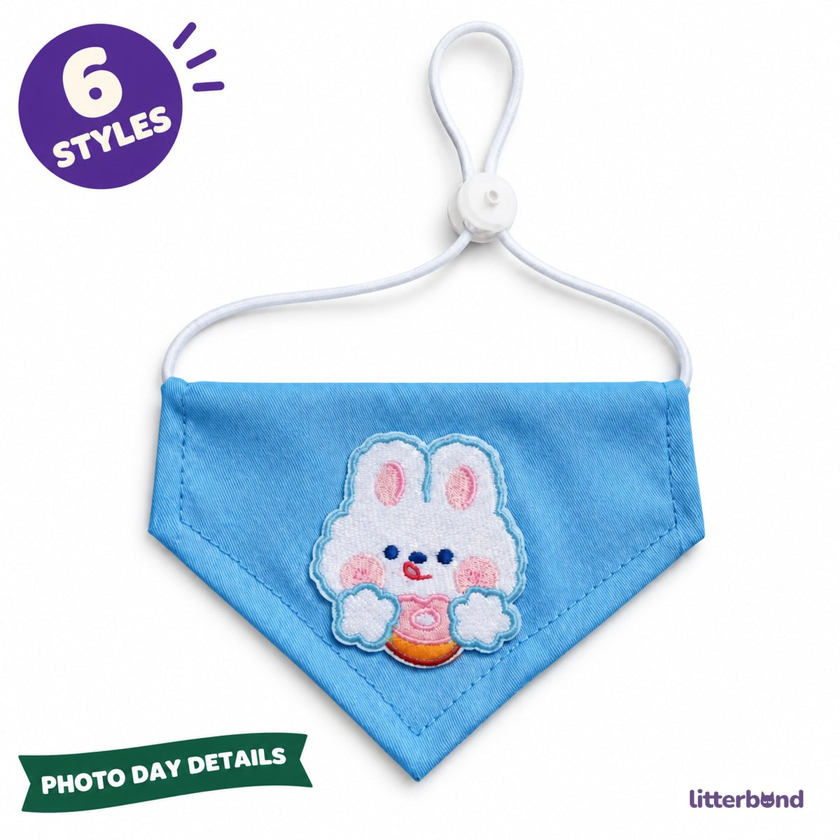 Playful Patch Triangle Bandana