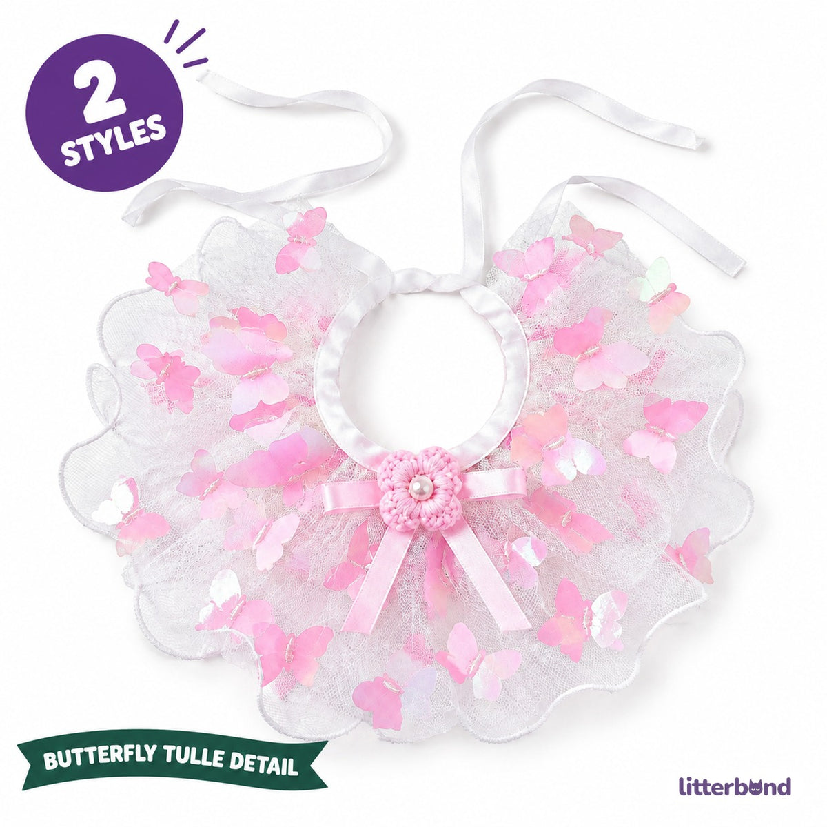 Butterfly Flower Tulle Ruffle