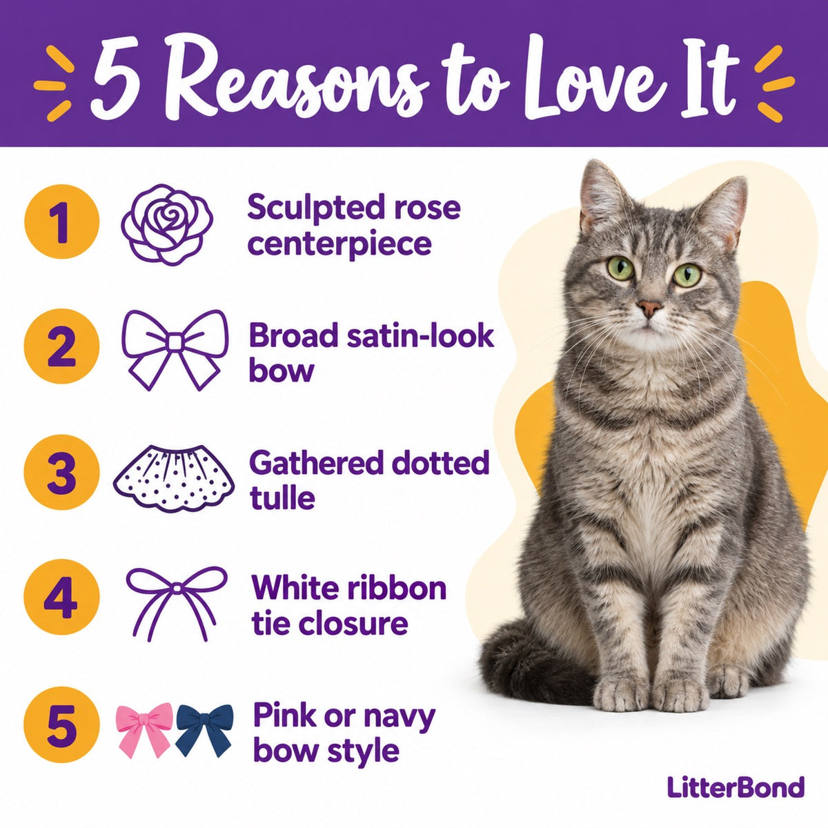 Rose Bow Tulle Collar - 5 reasons to love it
