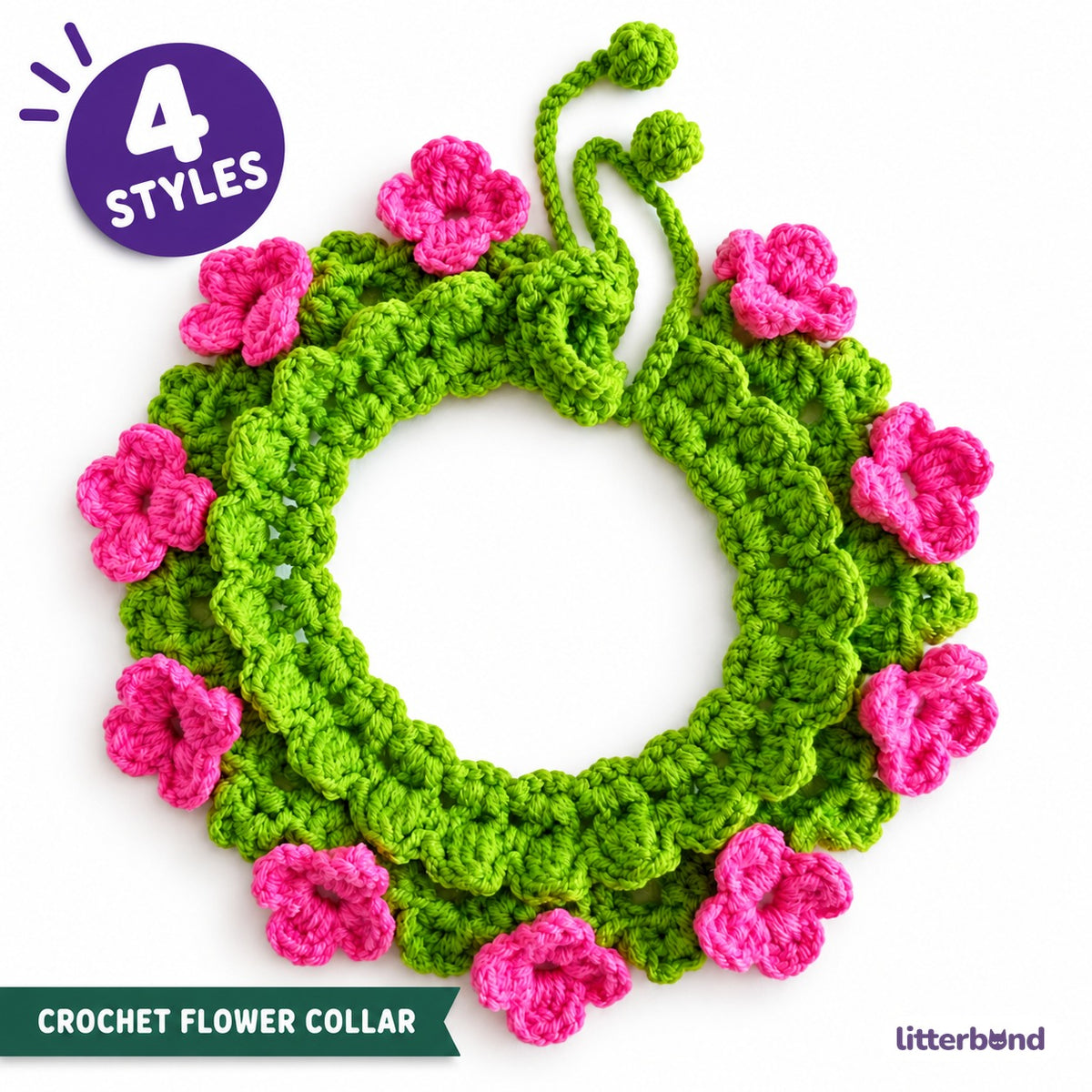 Floral Bloom Crochet Collar