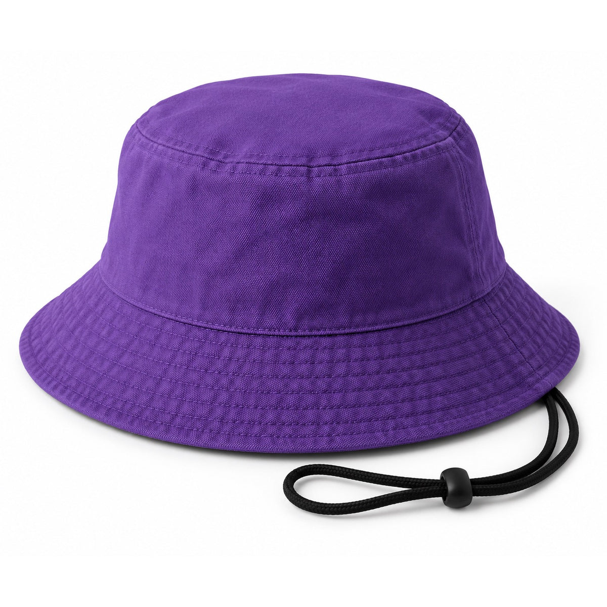 Denim Bucket Hat for Photos - Solid Purple