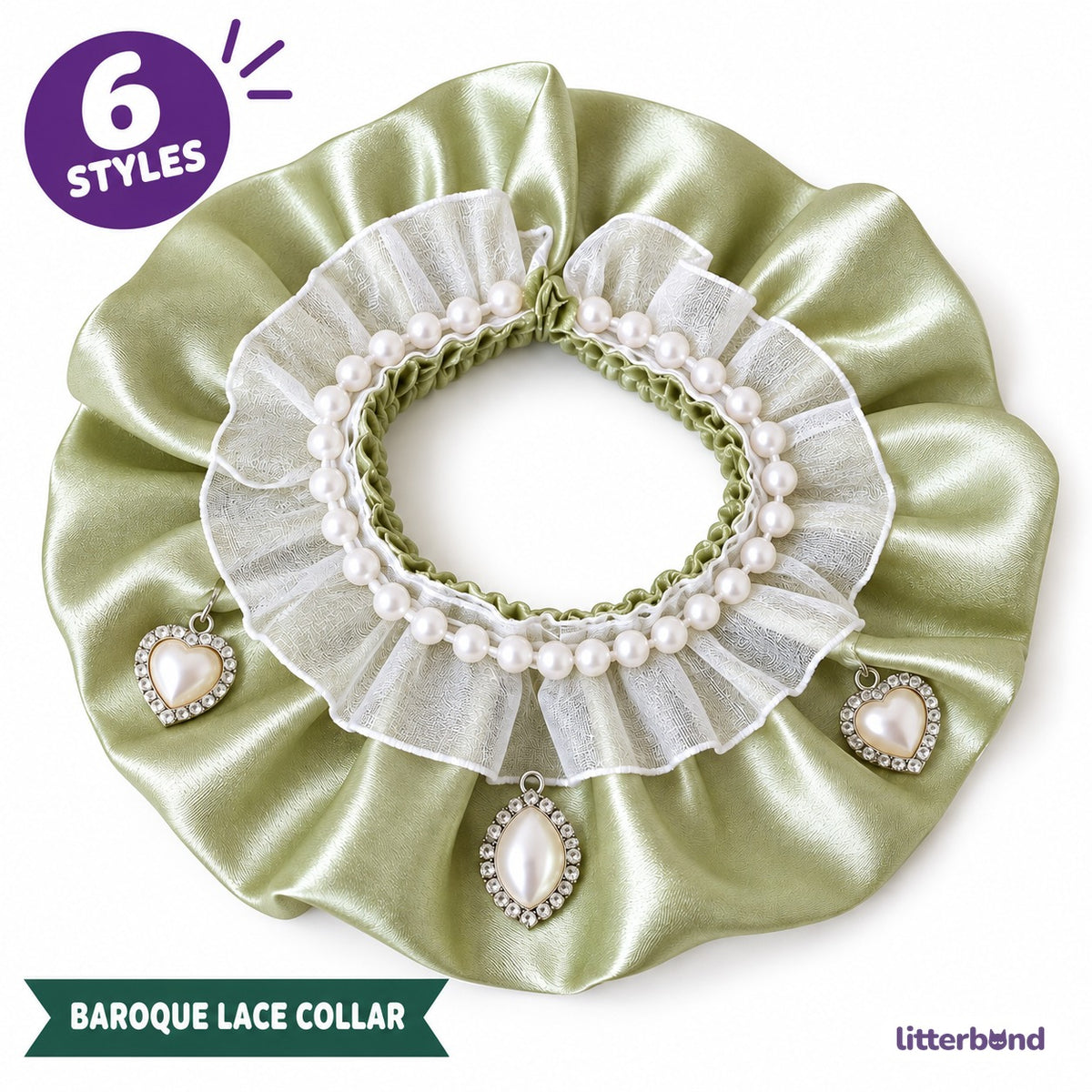 Satin Lace Photo Collar