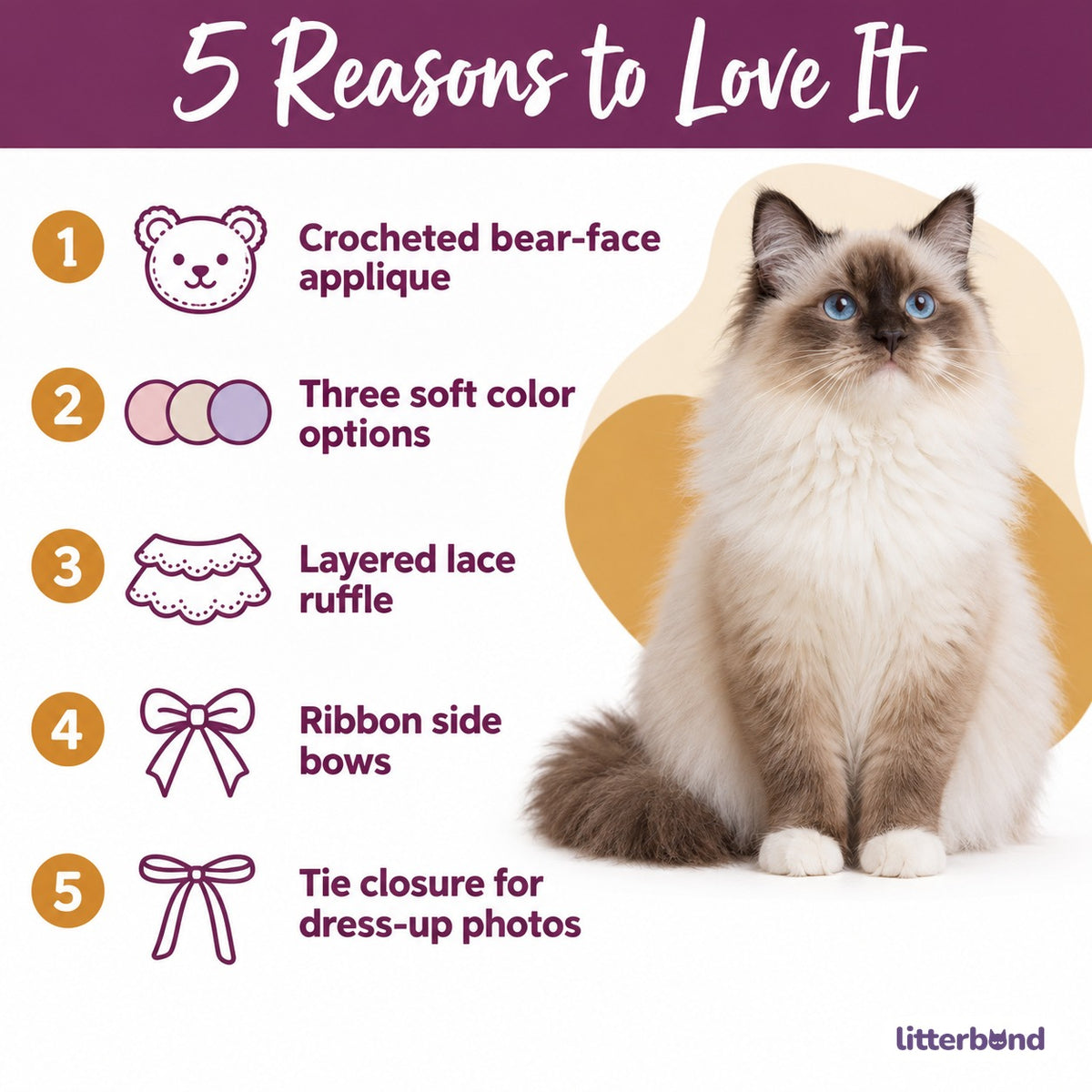 Crochet Bear Bib for Photos - 5 reasons to love it