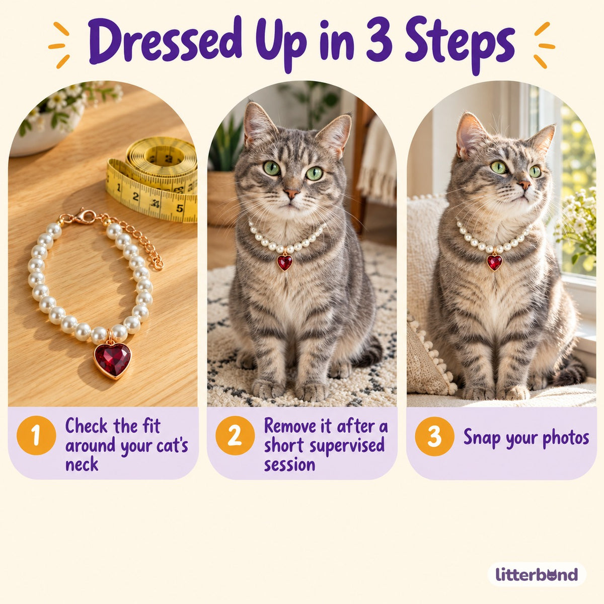 Pearl Heart Pendant Necklace - how to put it on