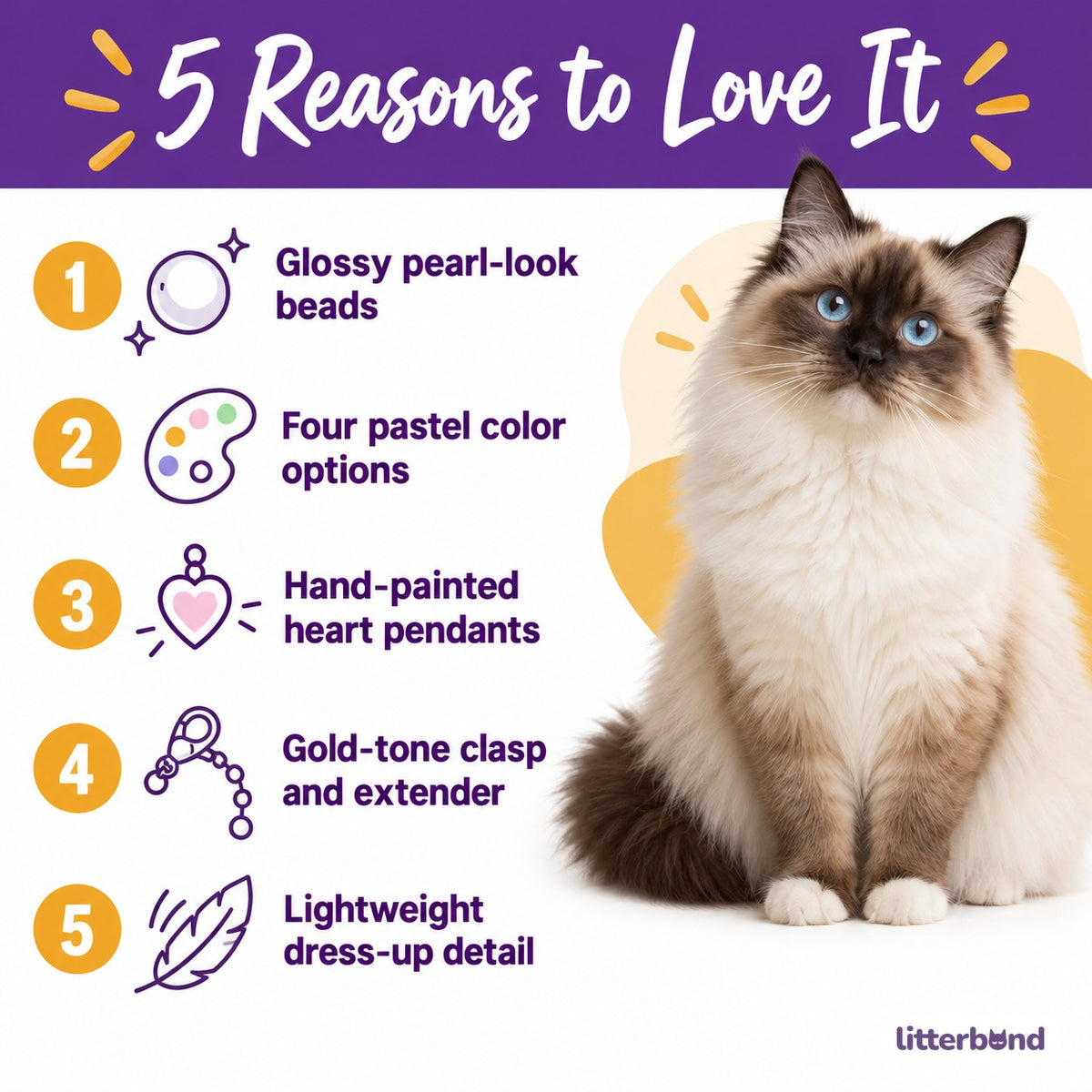 Pastel Heart Pearl Necklace - 5 reasons to love it