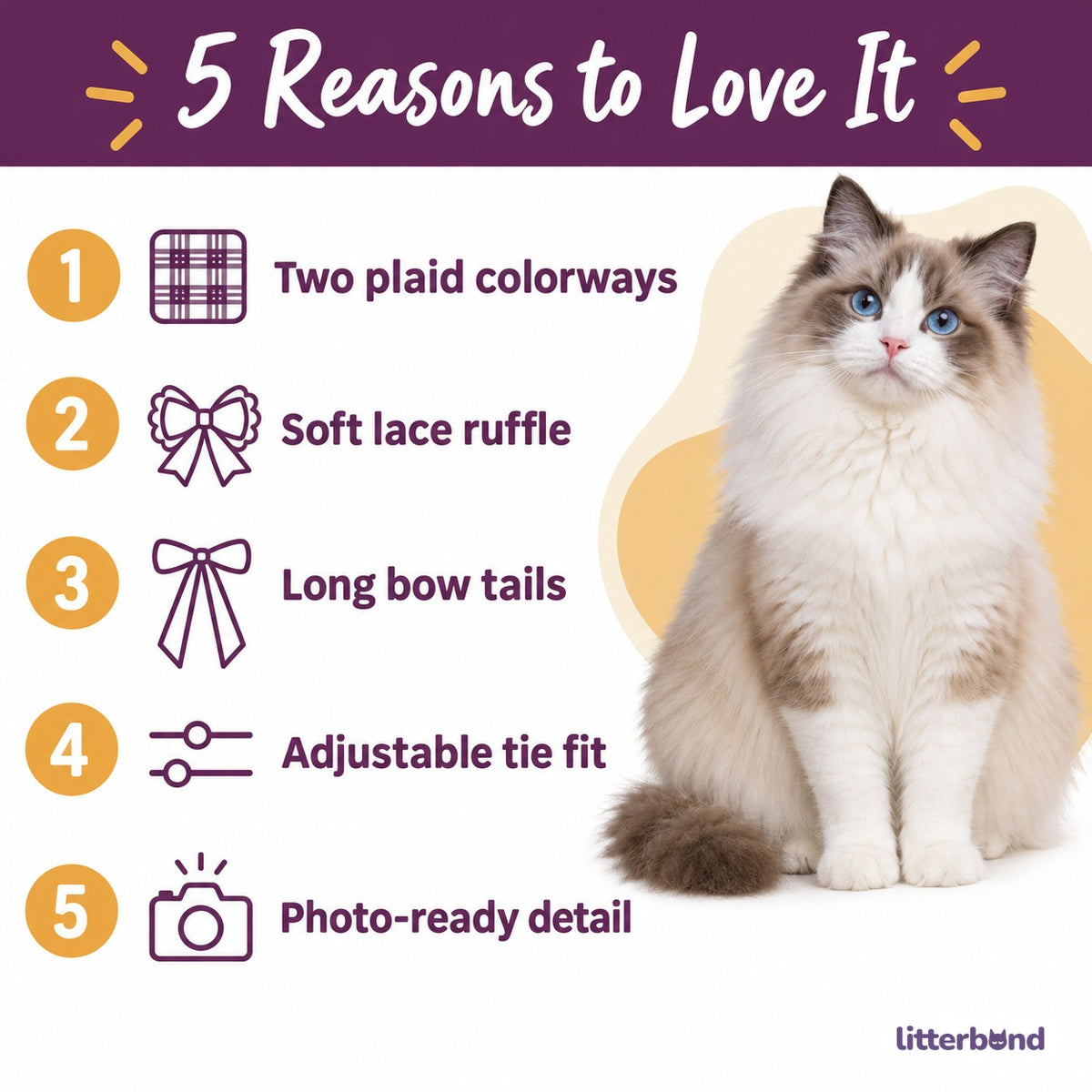 Plaid Heart Ruffle Collar - 5 reasons to love it