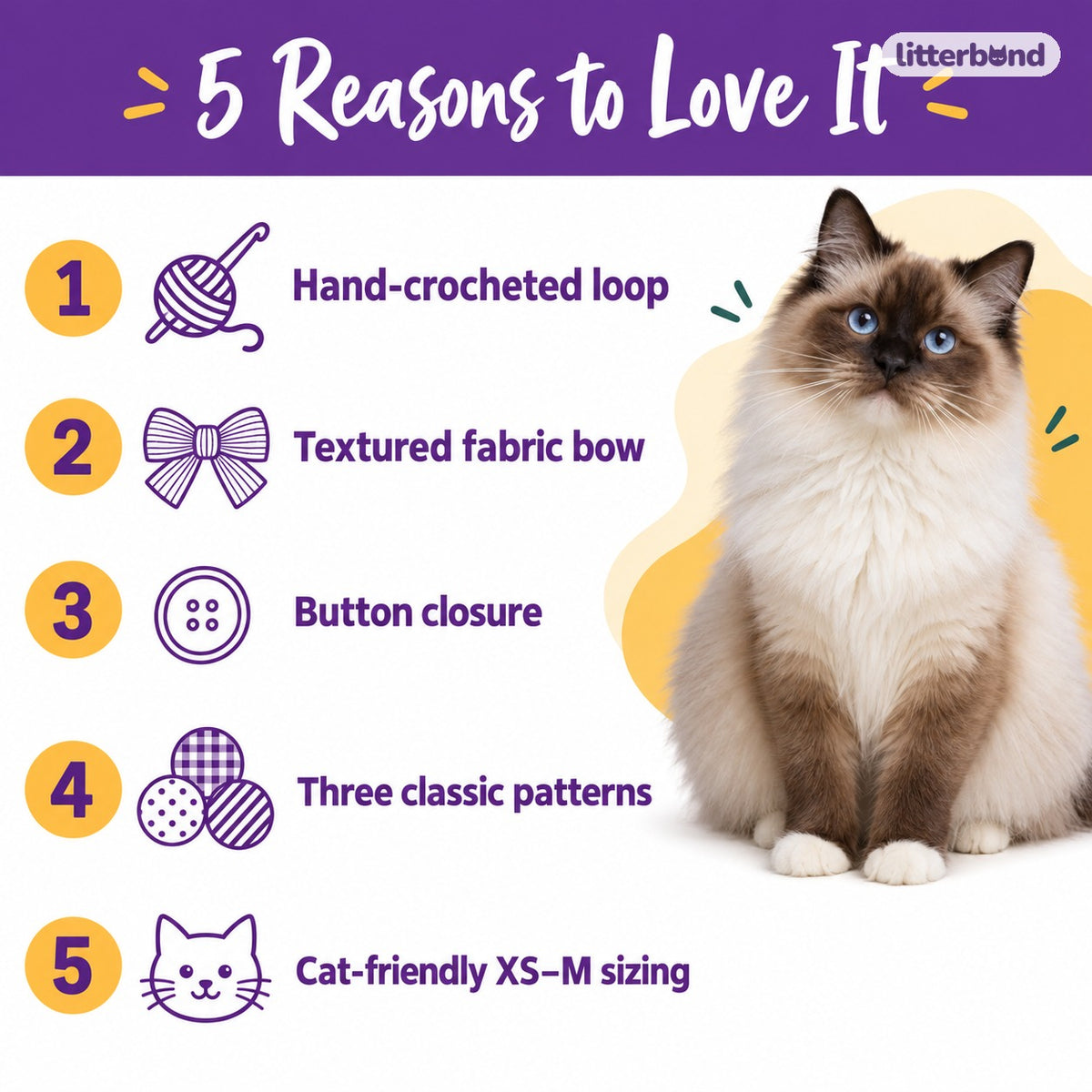 French Bow Crochet Collar - 5 reasons to love it