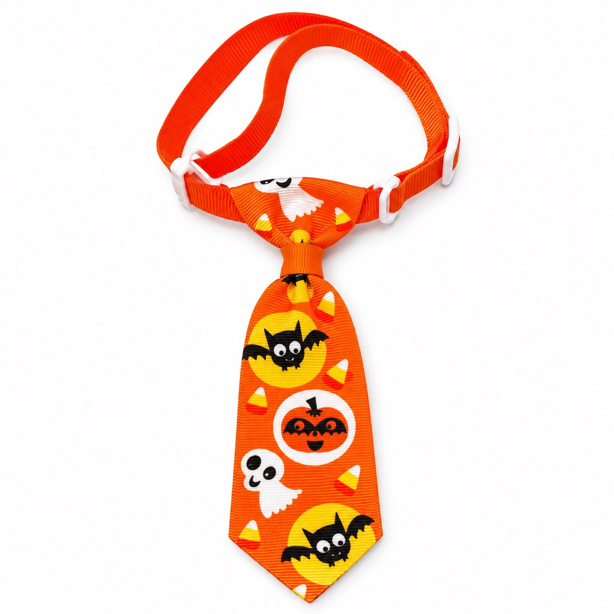 Halloween Bow Tie & Necktie Collars - Bat Pumpkin Tie