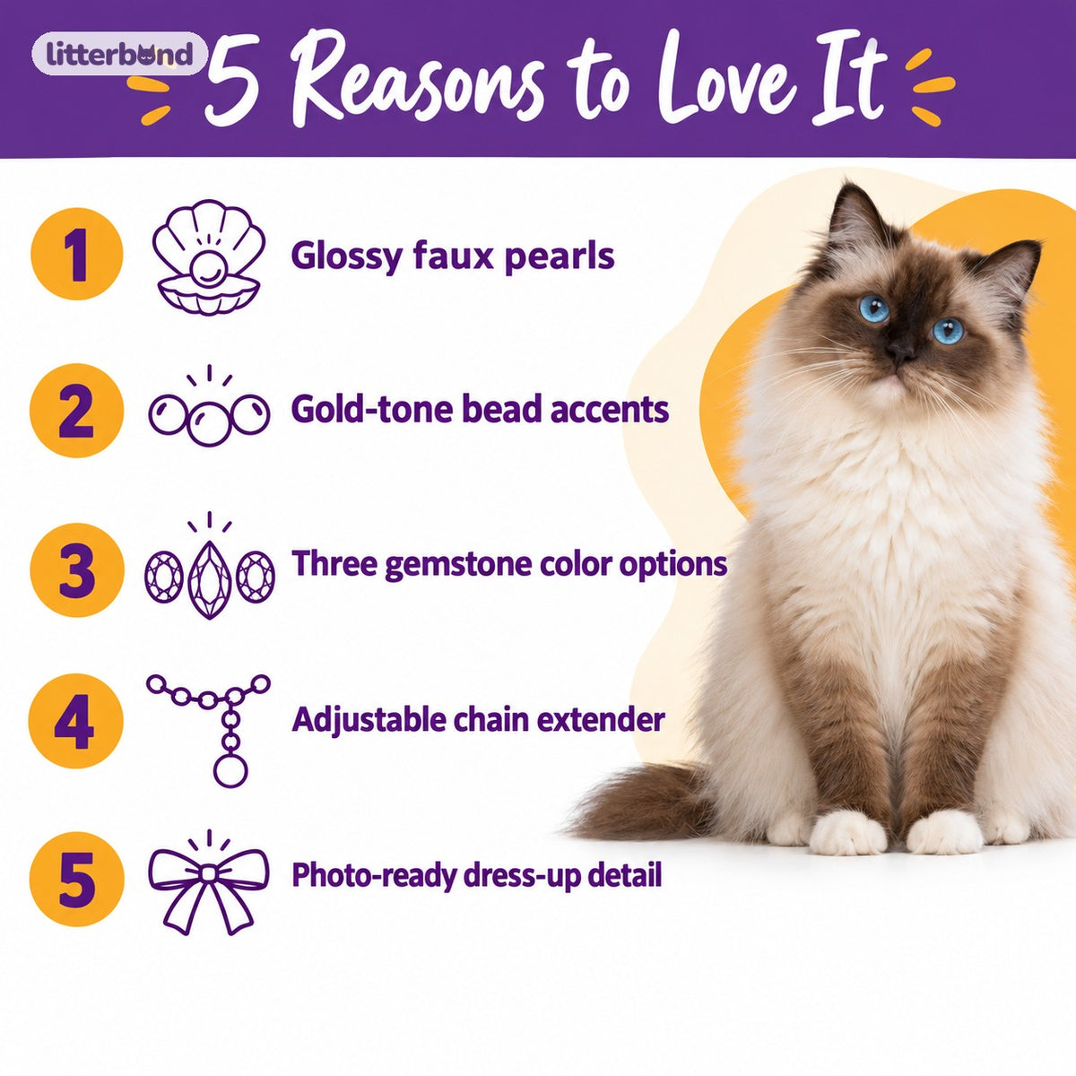 Gemstone Pearl Collar Necklace - 5 reasons to love it