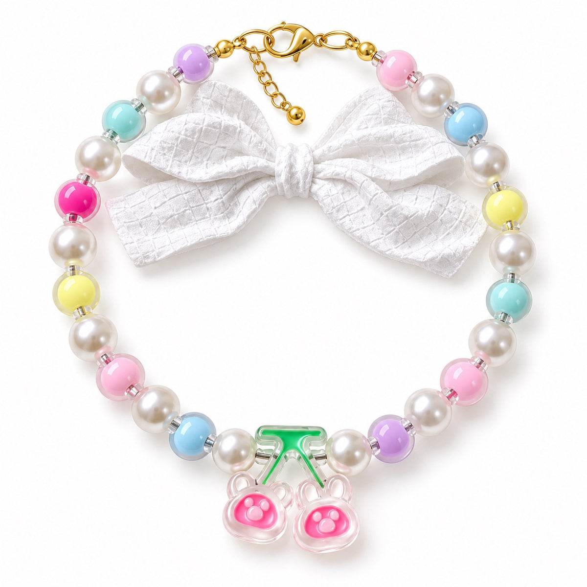Pastel Charm Necklace for Photos - Cherry Blossom